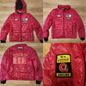 UNIQUE 2017 BOYS Monaco grand prix JUNIOR Racing team Driver Puffer jacket 12